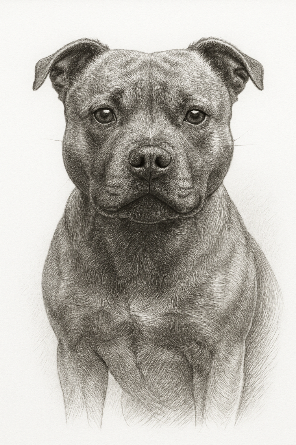 Custom pet portrait in sketch style by The Family Portrait Company
